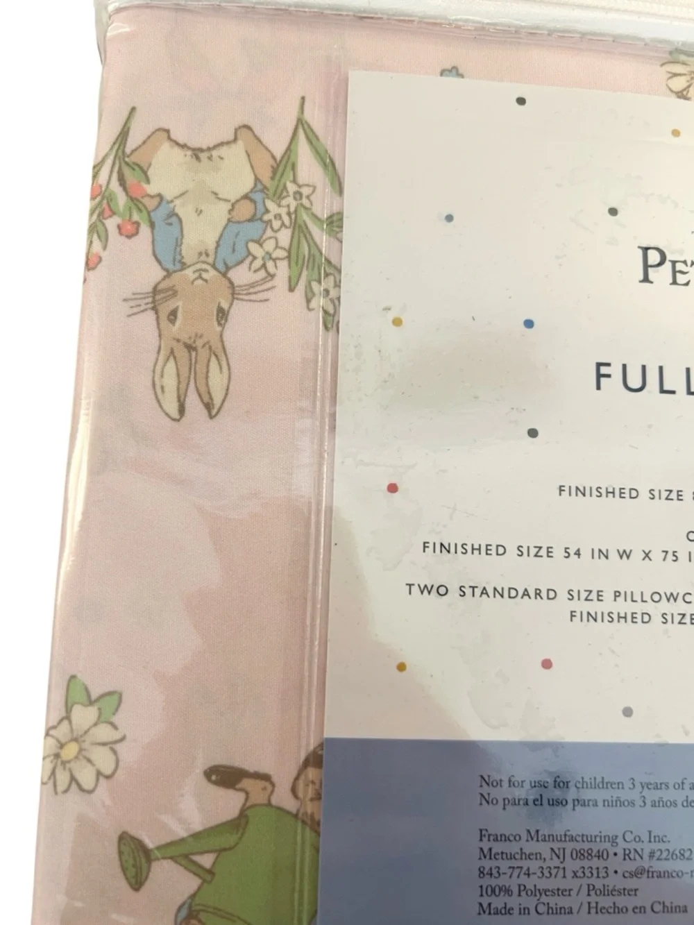 The‎ World of Peter Rabbit Beatrix Potter Classic Kid's Full Sheet Set New!
